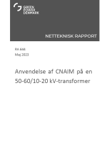 Anvendelse af CNAIM på en 50-60/10-20 kV-transformer (RA644)